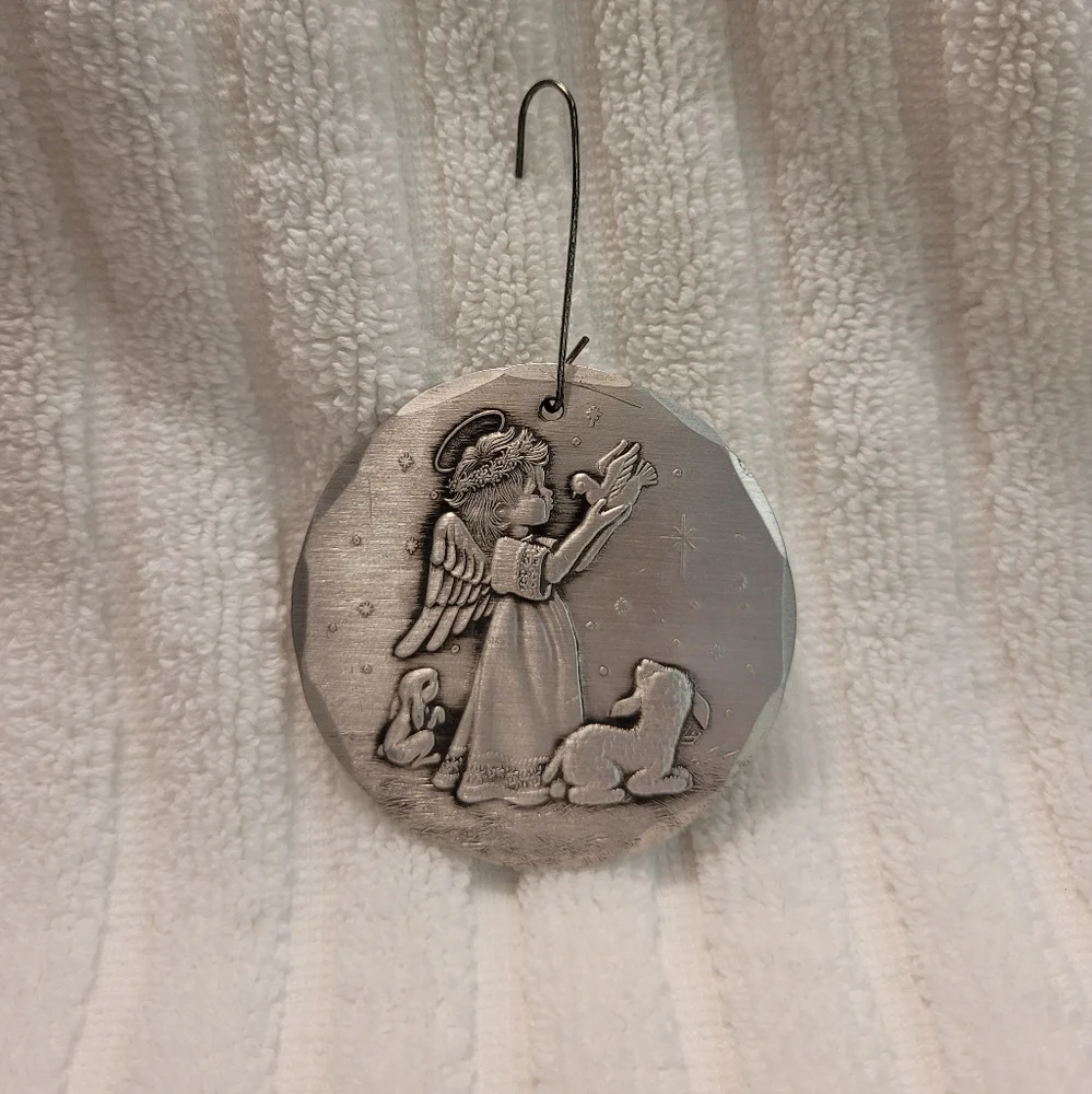 Christmas Ornament Angel by Wendell August Forge Handmade